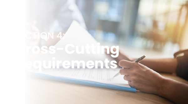 Section 4:
                                                Cross-Cutting Requirements